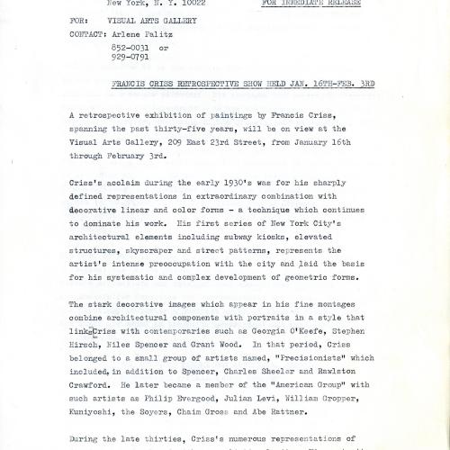 Press Releases depicts: typed press release