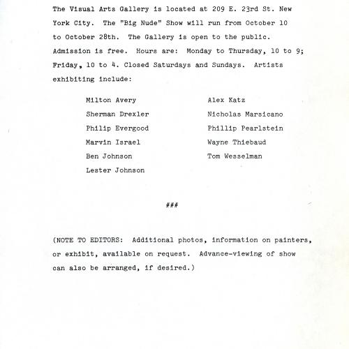 Press Releases depicts: typed press release