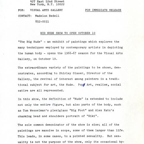 Press Releases depicts: typed press release