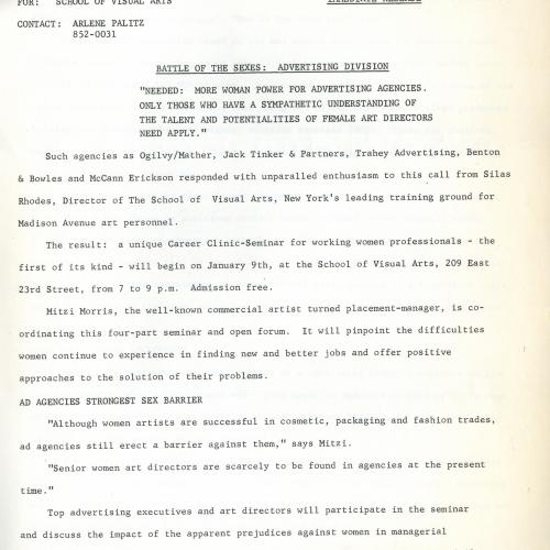 Press Releases depicts: typed description of event