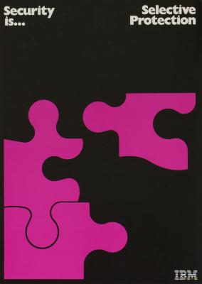 Posters depicts: Minimalist illustration of three purple puzzle pieces, one in unattached 