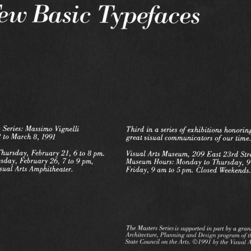 Announcements and invitations depicts: exhibition title and details