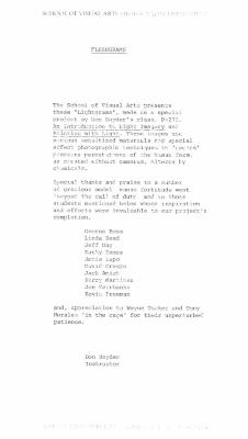 Portfolios depicts: low resolution photocopy of typewritten statement