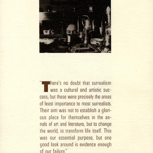 Booklet/Brochure depicts: Accordion fold exhibition brochure cover