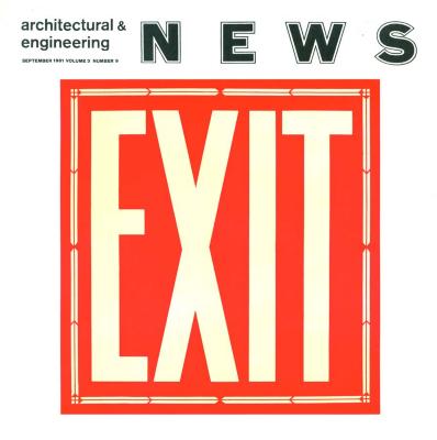 Serial Publications depicts: Square exit sign 