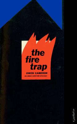 Book Covers depicts: Fire pours out the window of a black silhouette house 