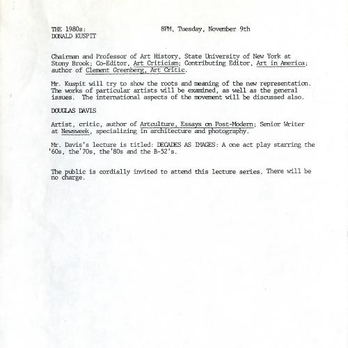 Press Releases depicts: typed press release, page 2
