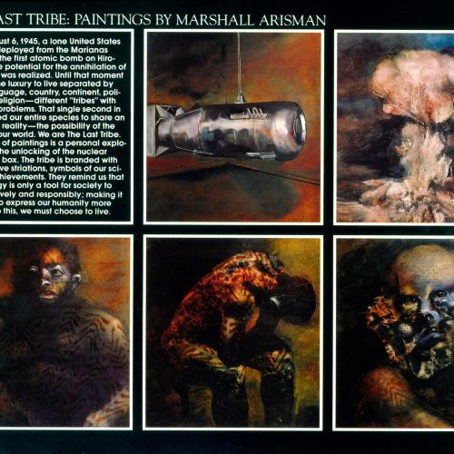 Announcements and invitations depicts: Five paintings by Marshall Arisman