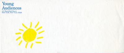 Letterheads/Stationery depicts: Child-like painting of a sun. 