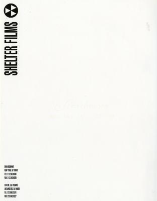 Letterheads/Stationery depicts: "SHELTER FILMS" with a nuclear logo on its right aligned to the vertical left edge. 