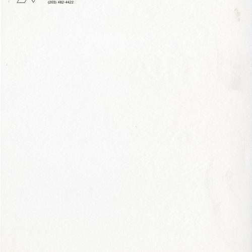 Letterheads/Stationery depicts: Shuriken-like shape separated into thirds oriented to the top left. Address next to it.