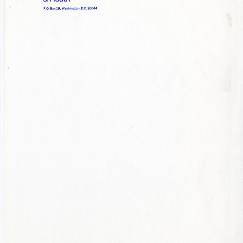Letterheads/Stationery depicts: 3 sets of 3 overlapping "Y". One smaller set in between a medium and larger sized set. 