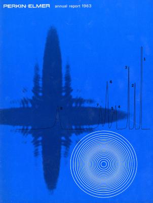Annual Reports and Corporate Communications depicts: Line graph with varying rising levels, a dark cross in the back and a ripple in the front. 