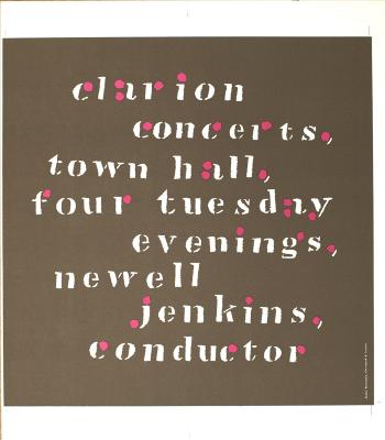 Posters depicts: Brown paper with cut out letters. 