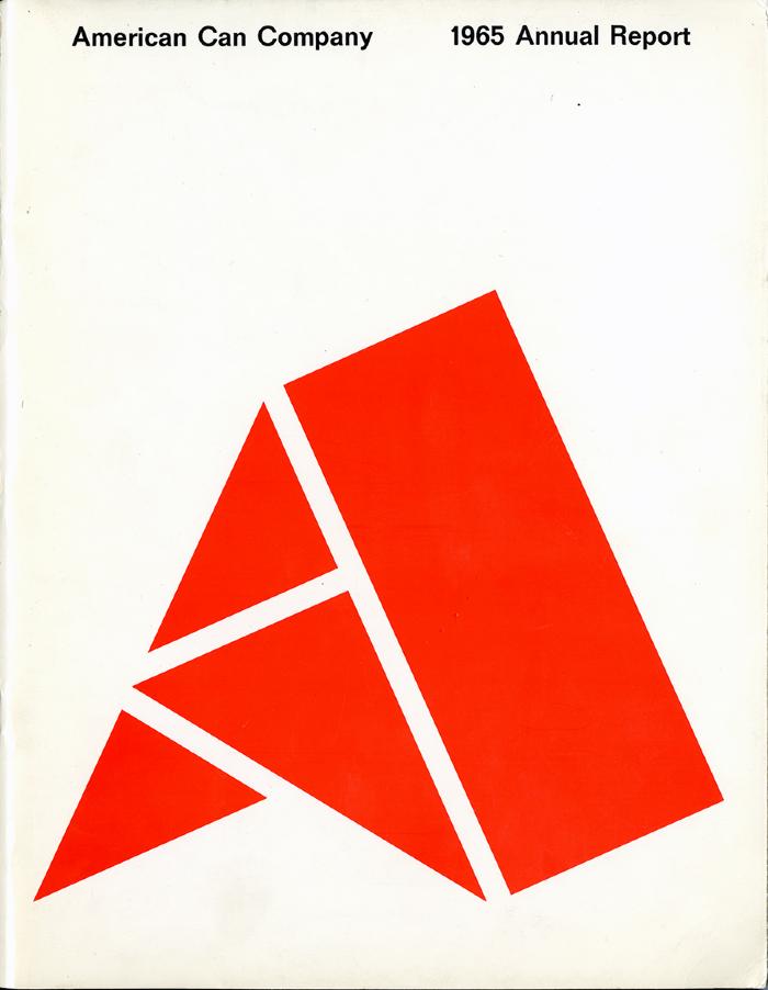 Annual Reports and Corporate Communications depicts: Three red triangles at different angles next to a red rectangle leaning diagonally 