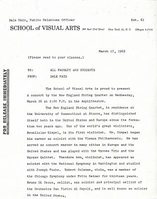 Press Releases depicts: typed description of event