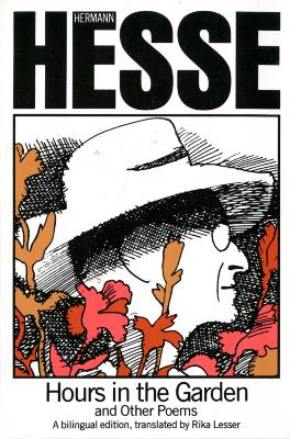 Book Covers depicts: Side profile of a bald man with a hat covered in hatch lines and overlaid with line drawing of flowers. 