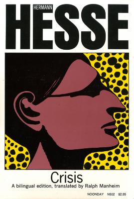 Book Covers depicts: Hesse in profile in front of a yellow background with black dots