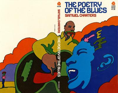 Book Covers depicts: African American woman singer in profile in foreground, African American man playing guitar and harmonica in background