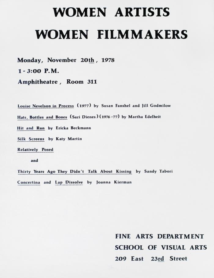 Announcements and invitations, Posters depicts: Black type on a white background