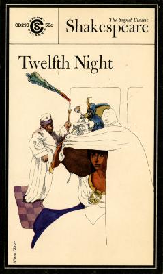 Book Covers depicts: woman holding fabric over her head in the foreground, man holding a torch as several figures enter a doorway in the background