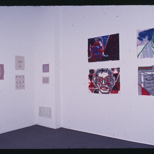 Photographic Materials depicts: artworks installed in gallery