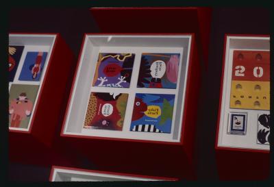 Photographic Materials depicts: artworks installed in gallery