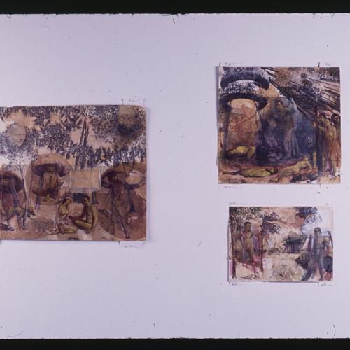 Photographic Materials depicts: artworks installed in gallery