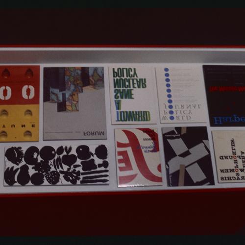 Photographic Materials depicts: artworks installed in gallery