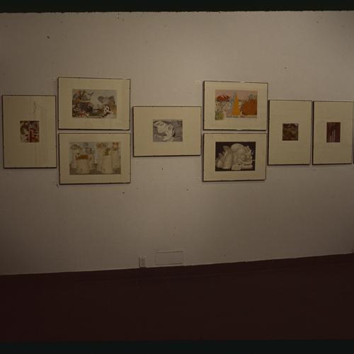 Photographic Materials depicts: artworks displayed in gallery