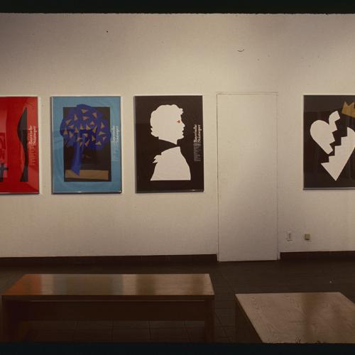 Photographic Materials depicts: artworks displayed in a gallery