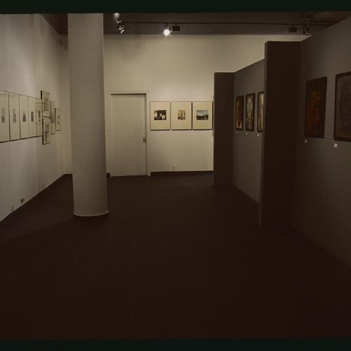 Photographic Materials depicts: artworks displayed in gallery