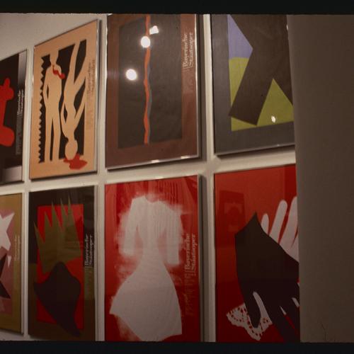 Photographic Materials depicts: artworks displayed in a gallery