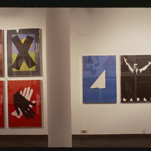 Photographic Materials depicts: artworks displayed in a gallery