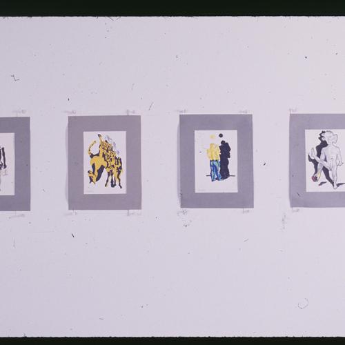 Photographic Materials depicts: artworks installed in gallery