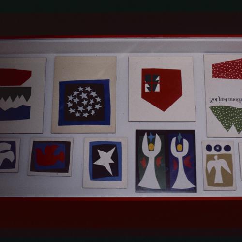 Photographic Materials depicts: artworks installed in gallery