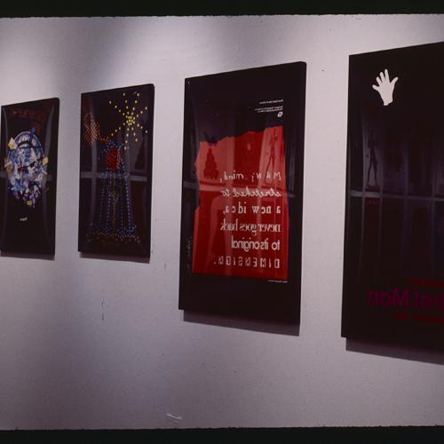 Photographic Materials depicts: artworks installed in gallery