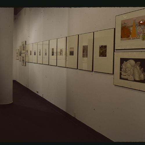 Photographic Materials depicts: artworks displayed in gallery