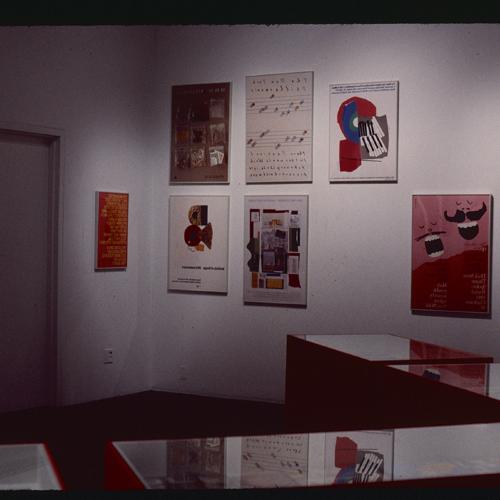 Photographic Materials depicts: artworks installed in gallery