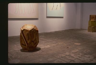 Photographic Materials depicts: artworks displayed in gallery