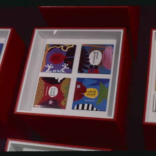 Photographic Materials depicts: artworks installed in gallery