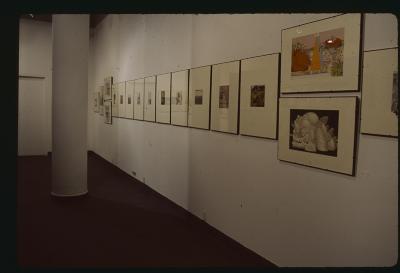 Photographic Materials depicts: artworks displayed in gallery