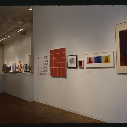 Photographic Materials depicts: artworks installed in gallery