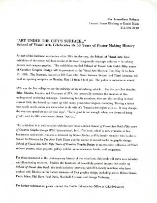Press Releases depicts: typed press release