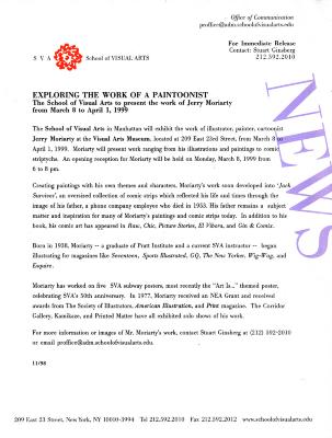 Press Releases depicts: typed press release