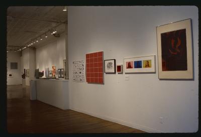 Photographic Materials depicts: artworks installed in gallery