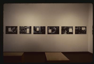 Photographic Materials depicts: artworks displayed in gallery