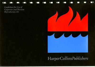 Graphic Standards Manuals, Logos and identities depicts: One rectangle with flame like silhouette flaring on top, one rectangle with wave like silhouette on top.