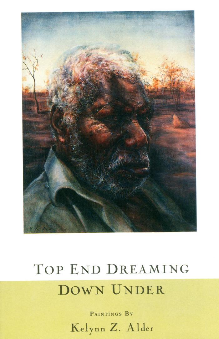 Prints depicts: A portrait of an aboriginal Australian man