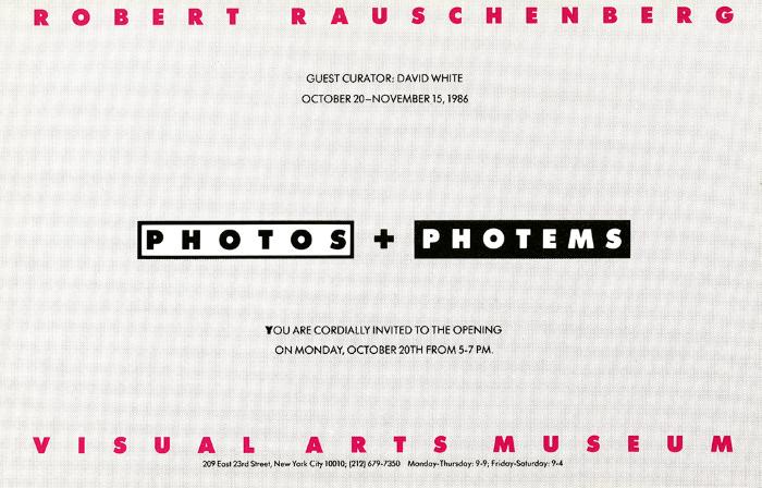 Announcements and invitations depicts: Exhibition announcement
